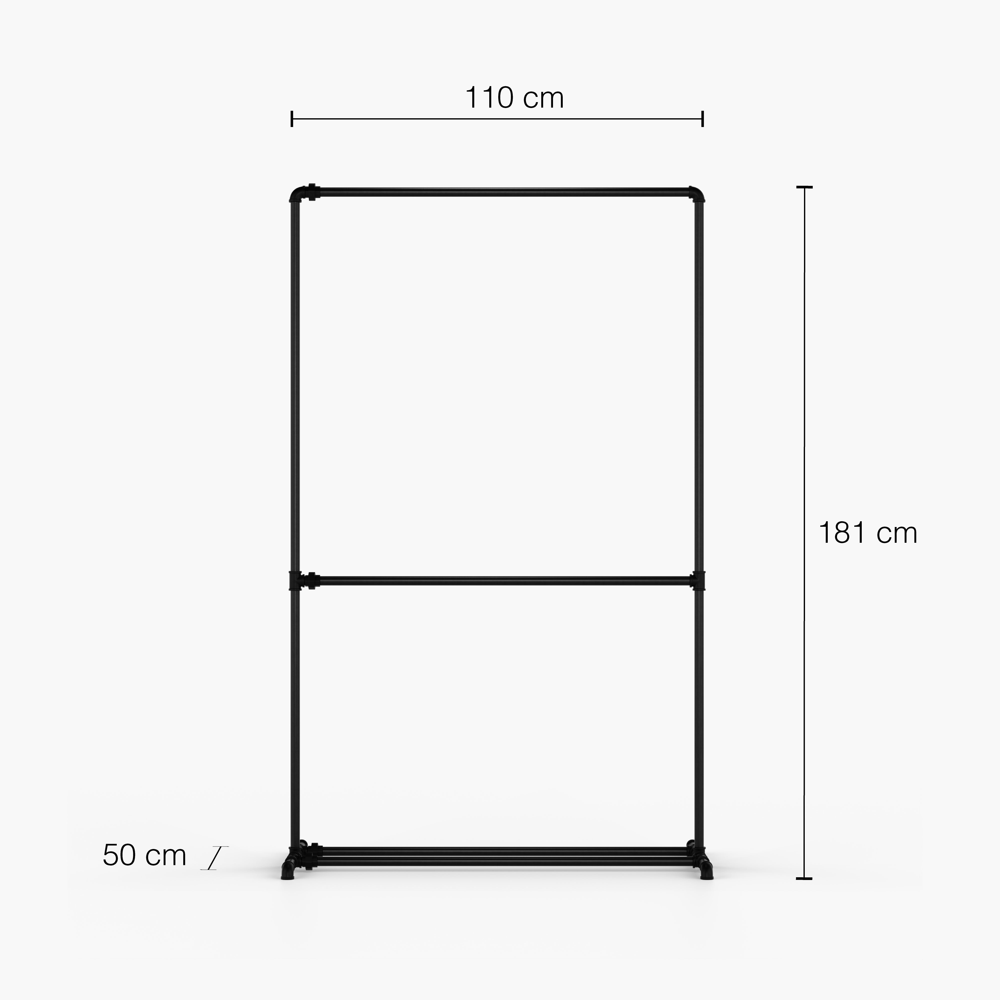 FREJA I - Offener Kleiderständer 110x181x50 cm