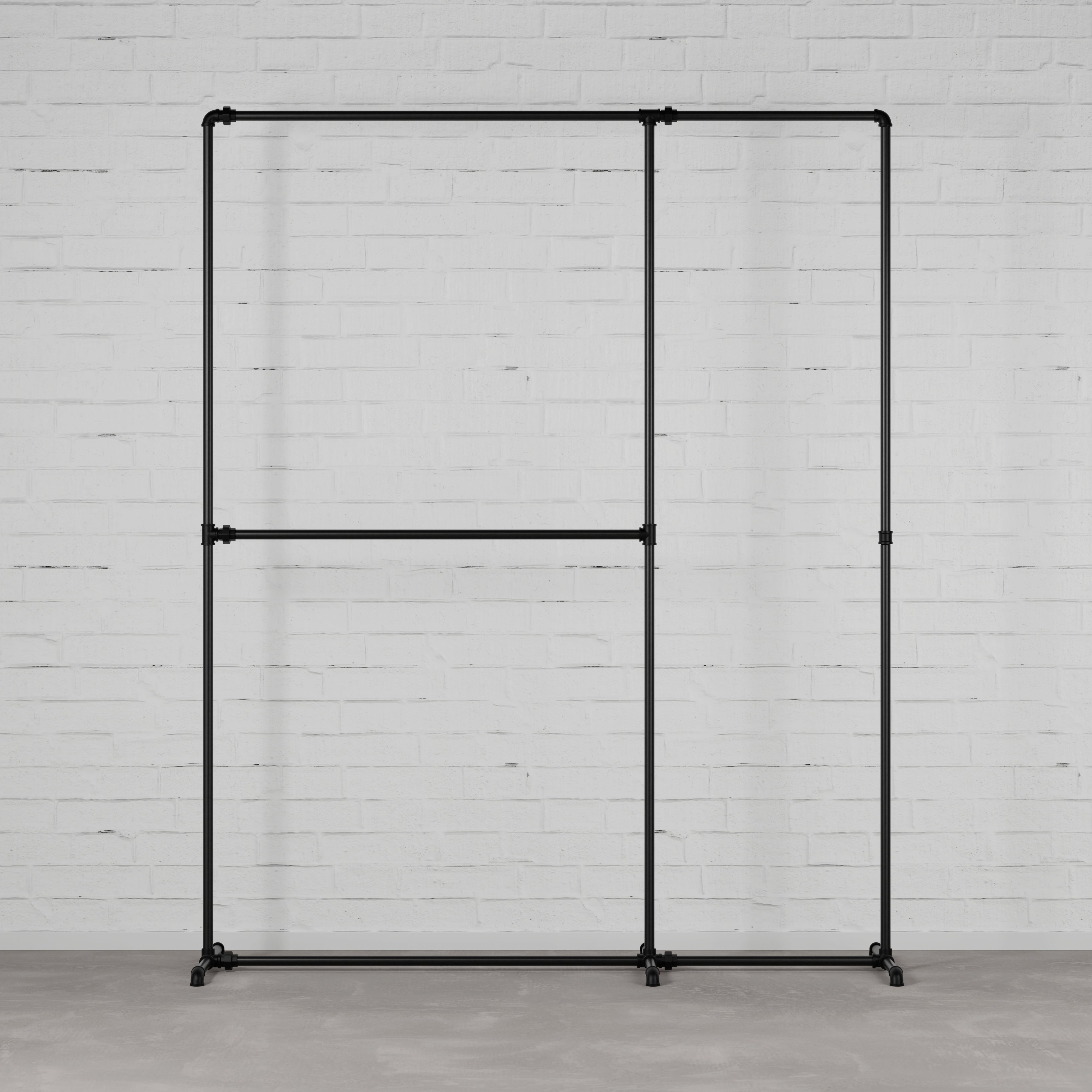 FREJA IV Bundle - Offener Kleiderständer 210x50 cm inkl. 10 S-Haken