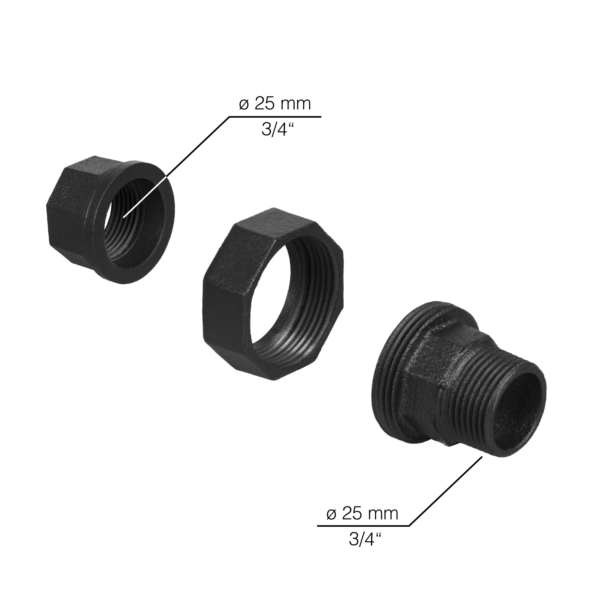 Reduzierstück 3/4" auf 3/4" 2er Set